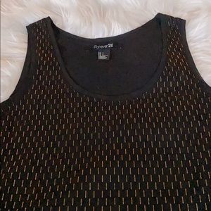 Black & Gold Tank Top